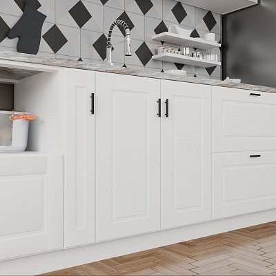 Кухонный фасад Дельта Белый
