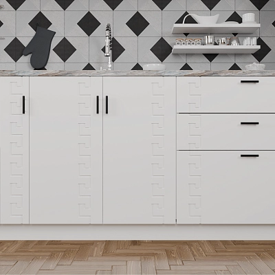 Кухонный фасад Каунти Белый